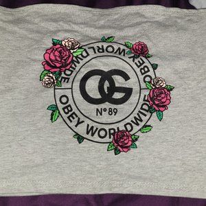 Obey crop top